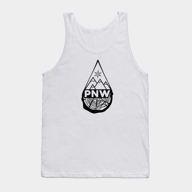 PNW Rain Tank Top by RainShineDesign